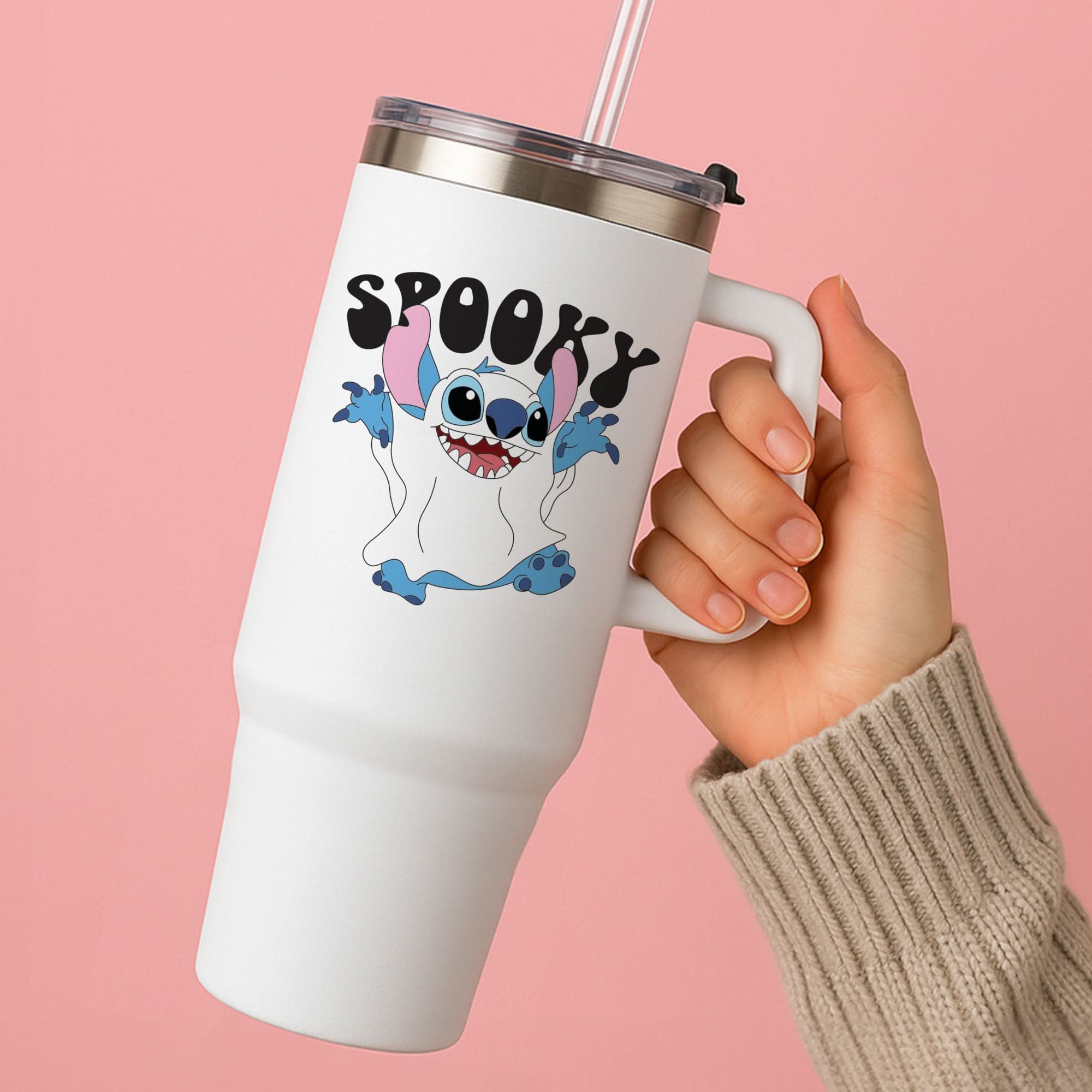 Spooky Cute Blue Alien Tumbler
