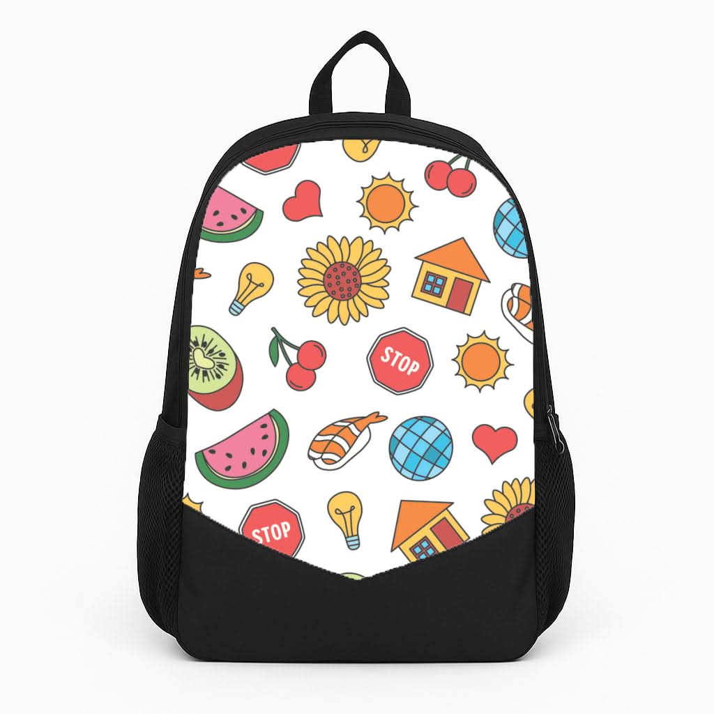 Harry Stickers Pattern Backpack