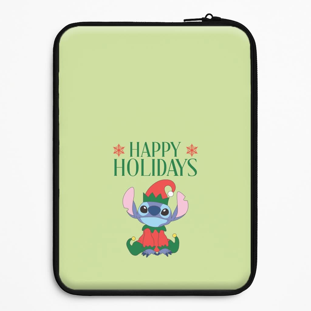 Cute Blue Alien Elf Laptop Sleeve