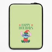 Cute Blue Alien Elf Laptop Sleeve 1