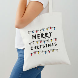 Merry Christmas String Lights Shoulder Bag