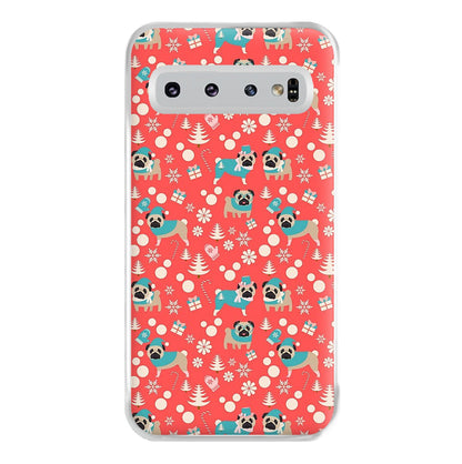 Christmas Pug Pattern Phone Case