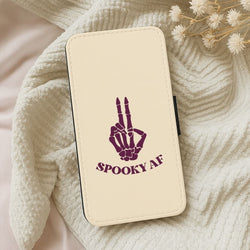 Spooky AF Leather Phone Case