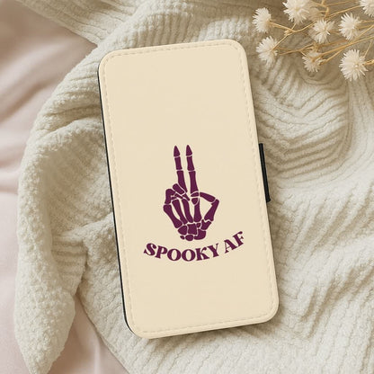 Spooky AF Leather Phone Case