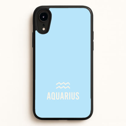 Aquarius Pastel Zodiac iPhone XR Case