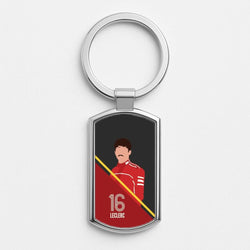 Leclerc 2026  Silver Metal Keyring
