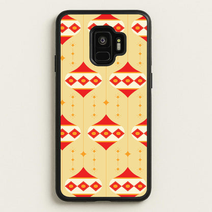 Abstract Christmas Baubles Pattern Galaxy S9 Case
