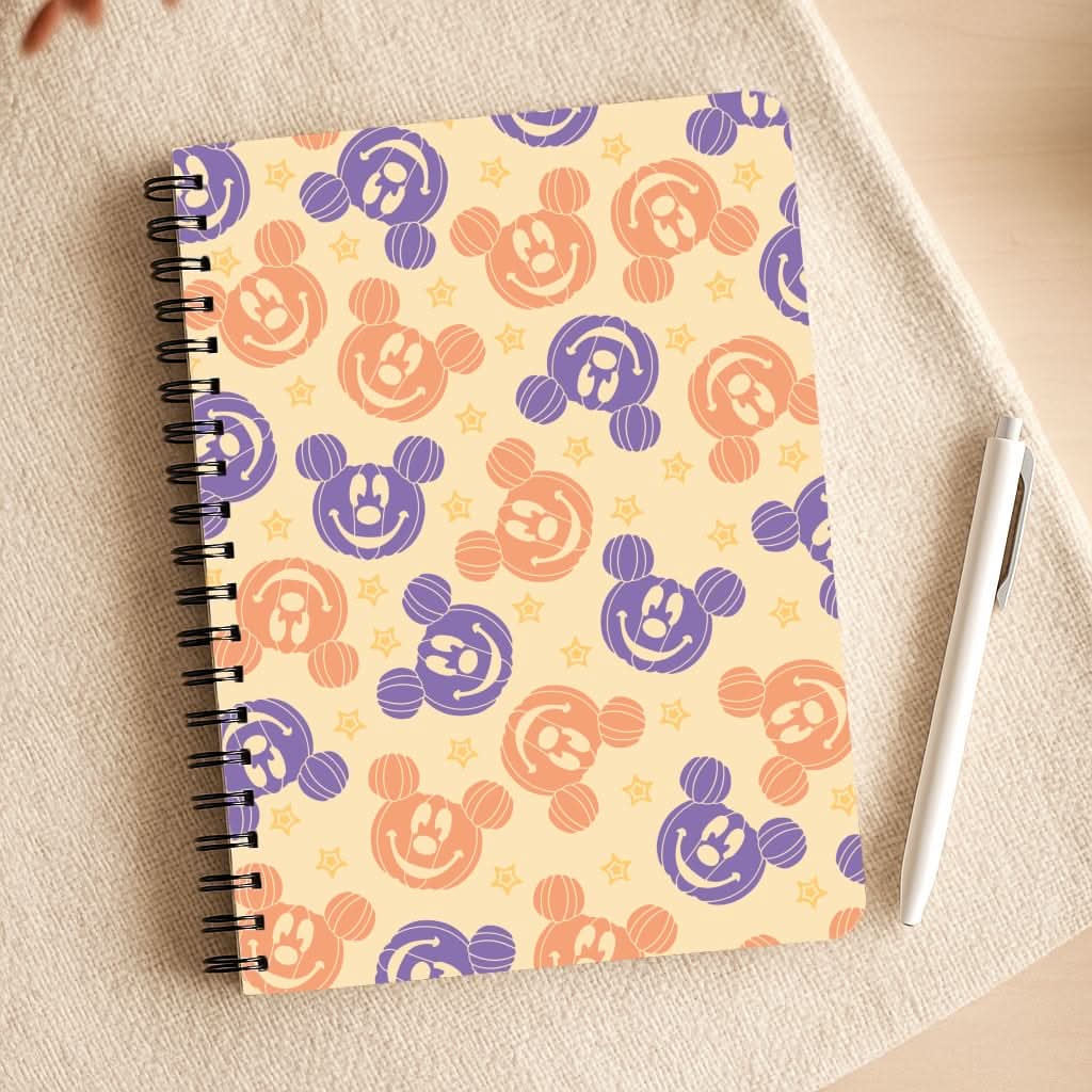 Pumkin Mouse And Stars Pattern Notepad