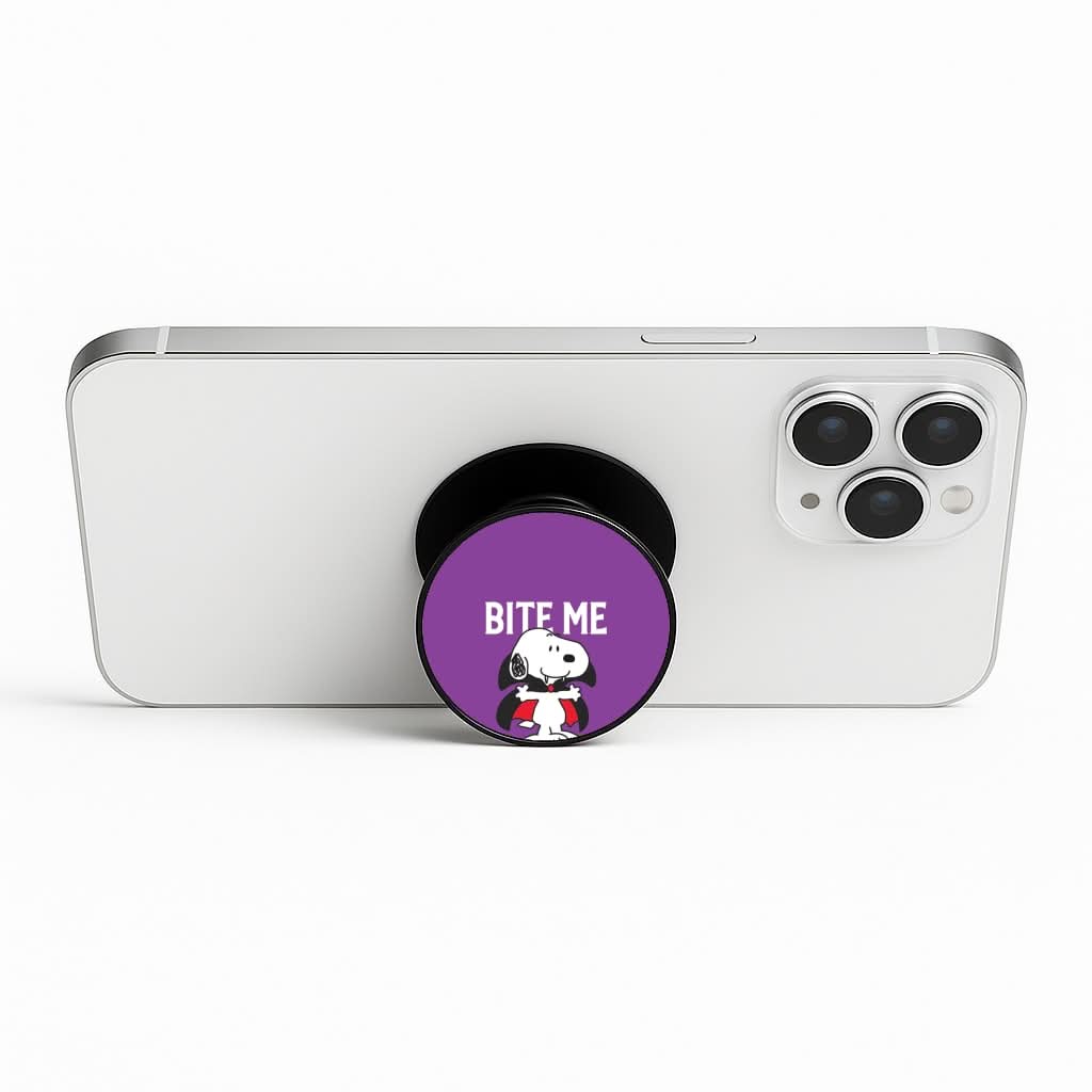 Bite Me Cartoon Beagle Phone Stand