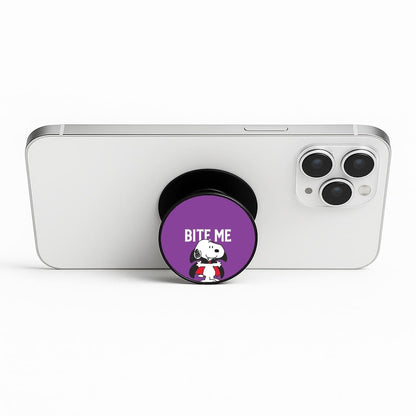 Bite Me Cartoon Beagle Phone Stand