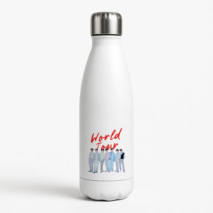 K-Pop Band Pastel Tour White Water Bottle