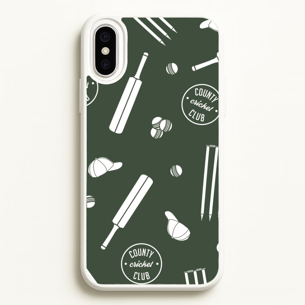 Cricket Props Pattern iPhone XS Max Case