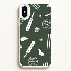 Cricket Props Pattern iPhone XS Max Case