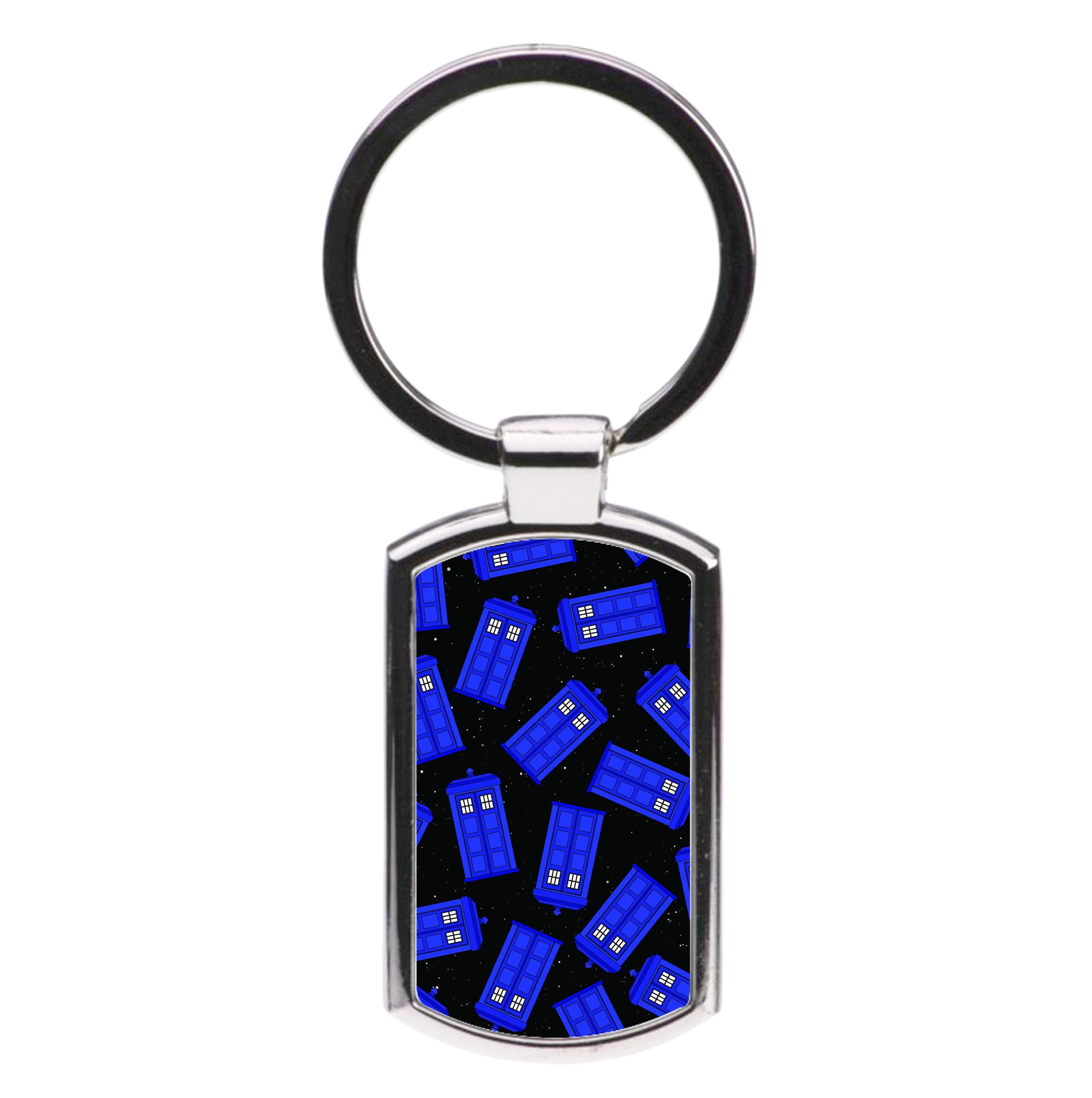 Tardis Pattern Luxury Keyring