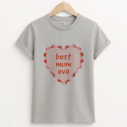 Best Mum Eva Unisex Grey T-Shirt