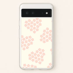 Flower Hearts Pattern Google Pixel 6 Case