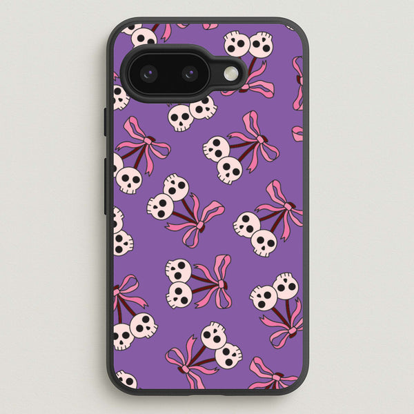 Cherry Skulls Pattern Google Pixel 9a Case