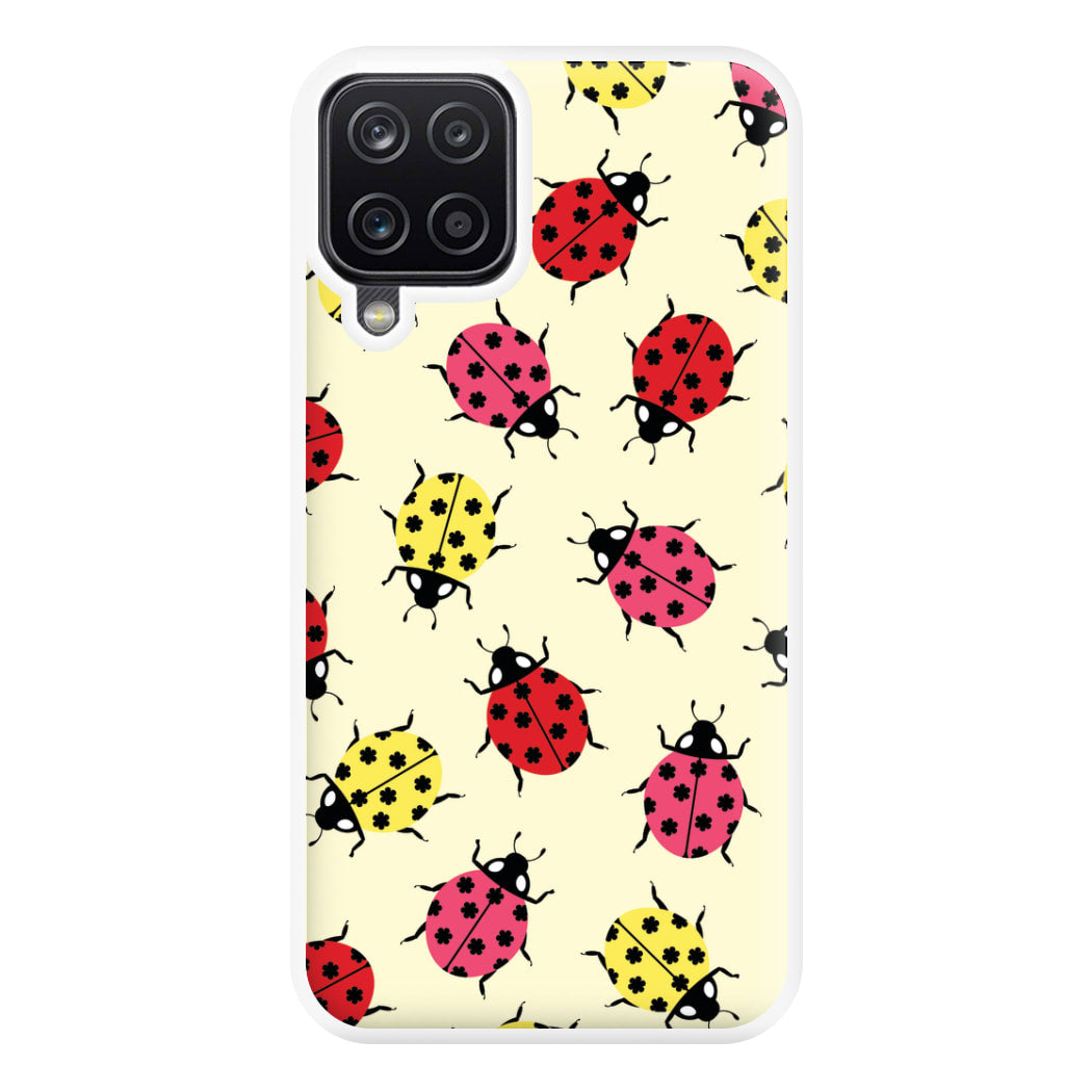  Ladybugs With Flower Spots Pattern Galaxy A12 Case