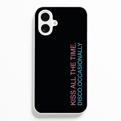 Disco Occasionally Text iPhone 16 Plus Case