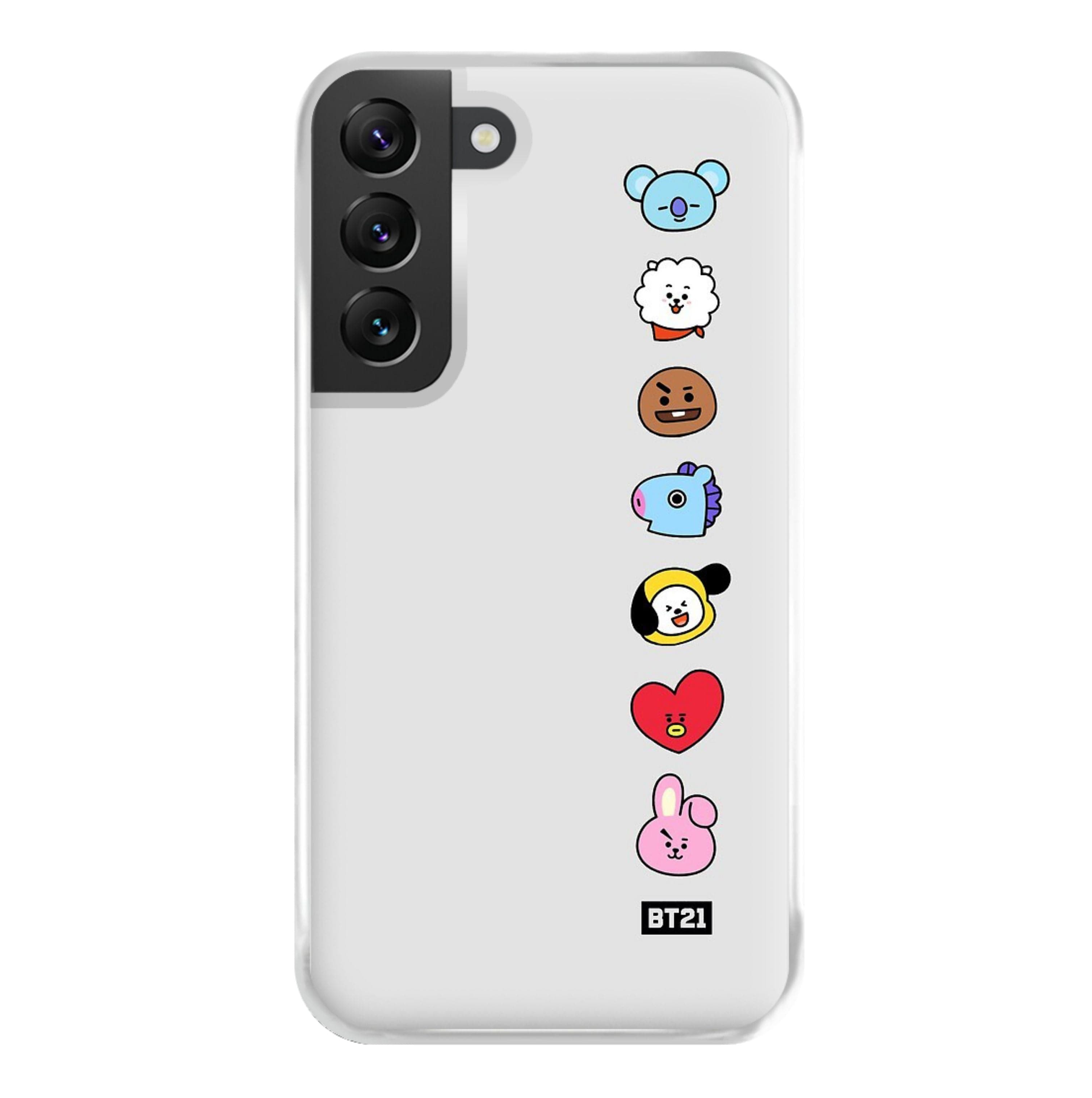 BT21 Vertical Faces - K Pop Phone Case