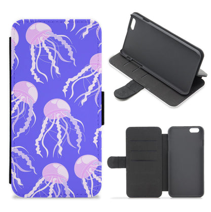 Jellyfish Pattern - Sealife Flip / Wallet Phone Case