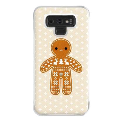 Christmas Jumper Pattern Gingerbread Man Phone Case