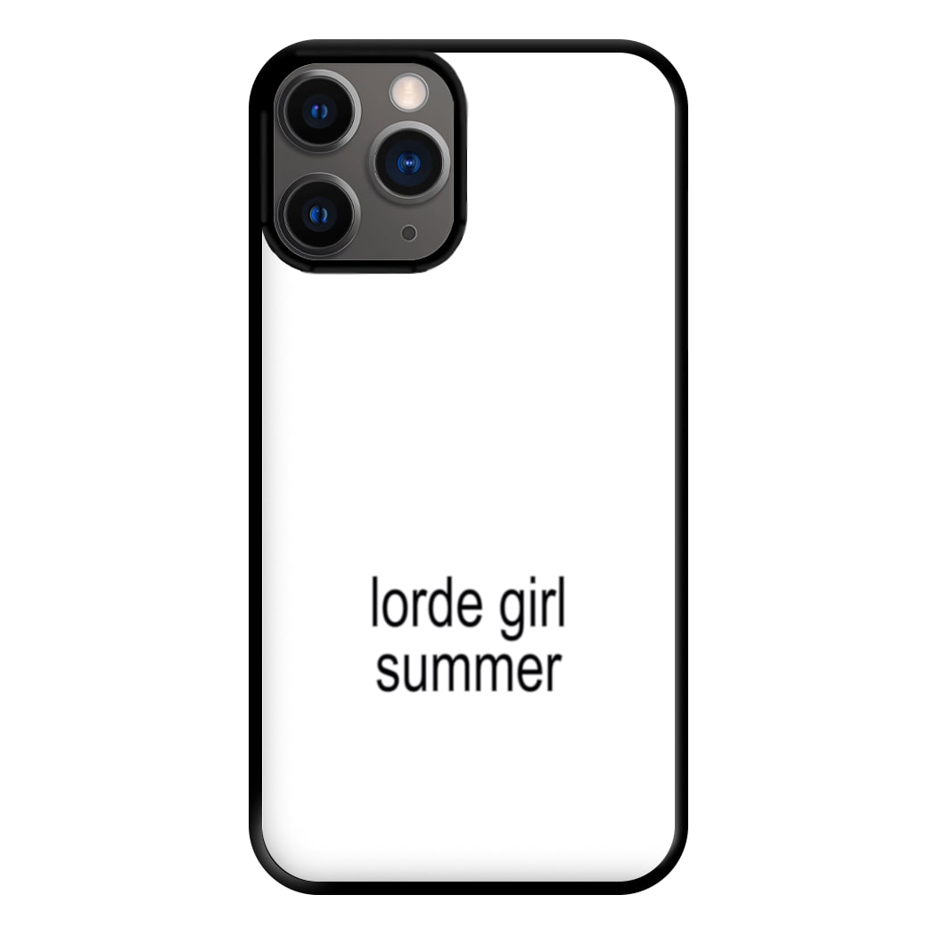 Lorde Girl Summer iPhone 12 Pro Max Case
