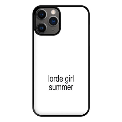 Lorde Girl Summer iPhone 12 Pro Max Case