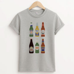 Ale Bottles Unisex Grey T-Shirt