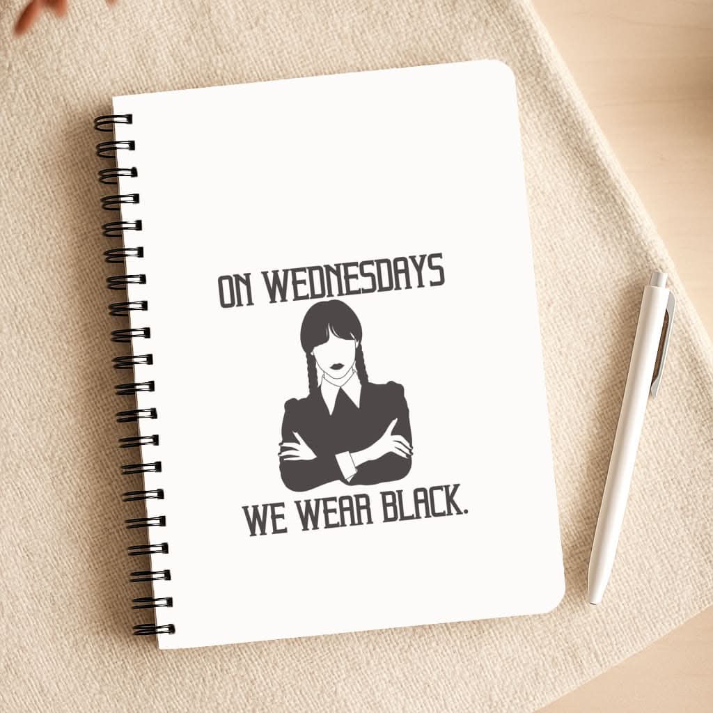 On Wednesdays We Wear Black Notepad
