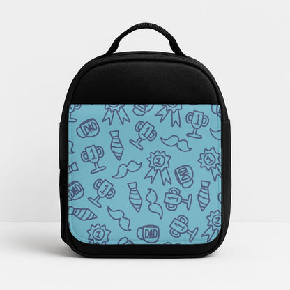 Dad Doodles Pattern Insulated Lunch Bag