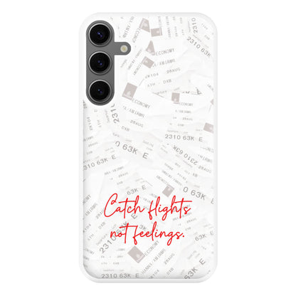 Catch Flights Not Feelings Collage Galaxy S24FE Case