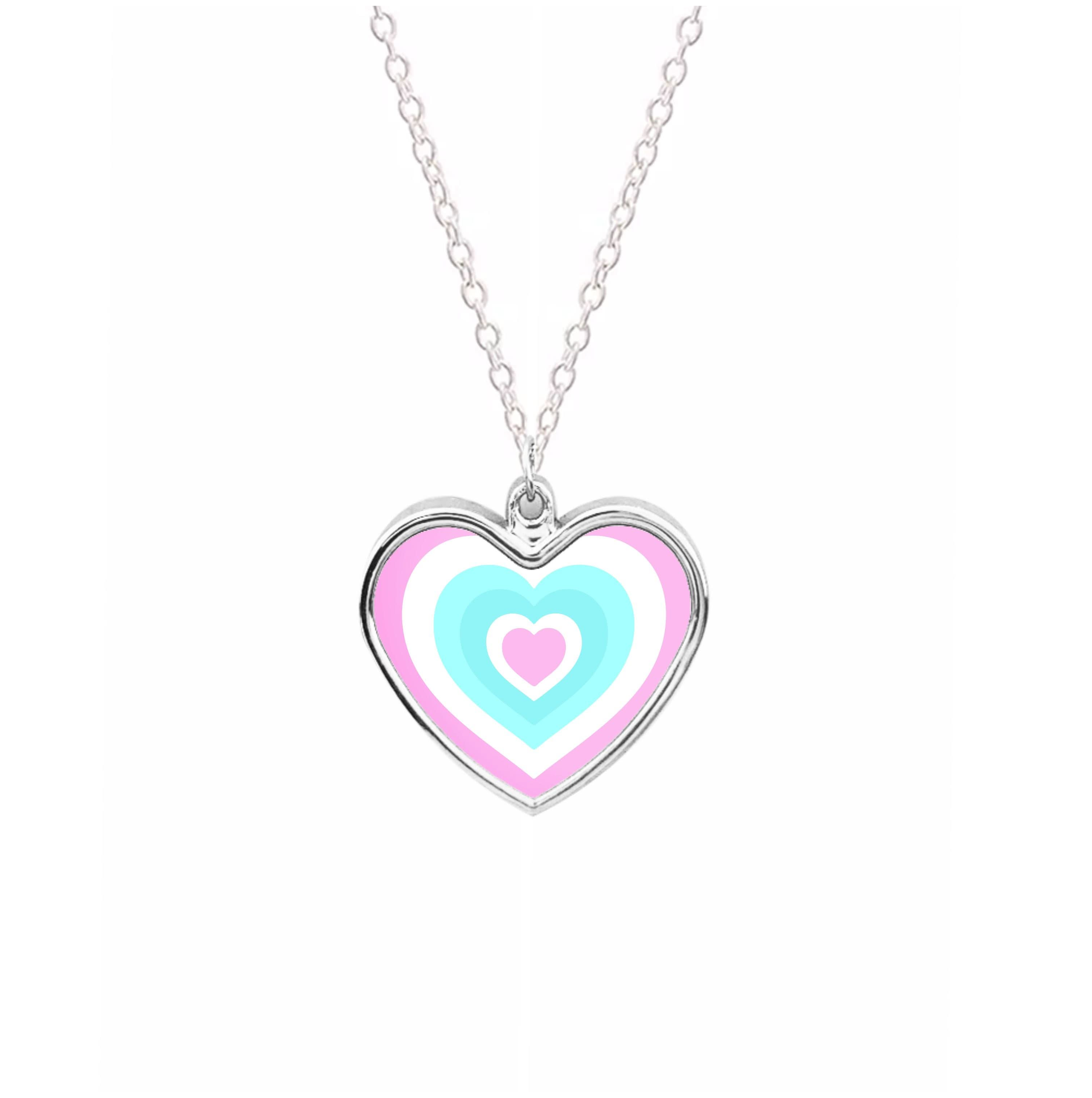 Trans Pride Heart Necklace