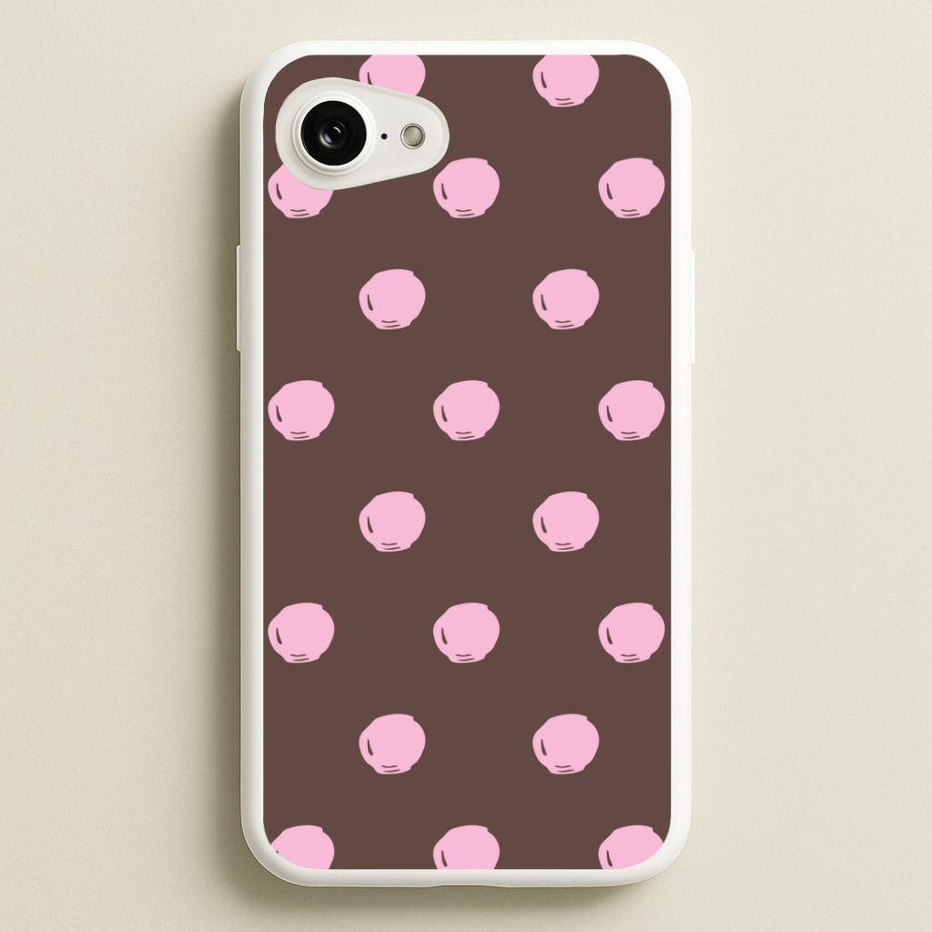 Chocolate & Strawberry Buttons iPhone 17e Case