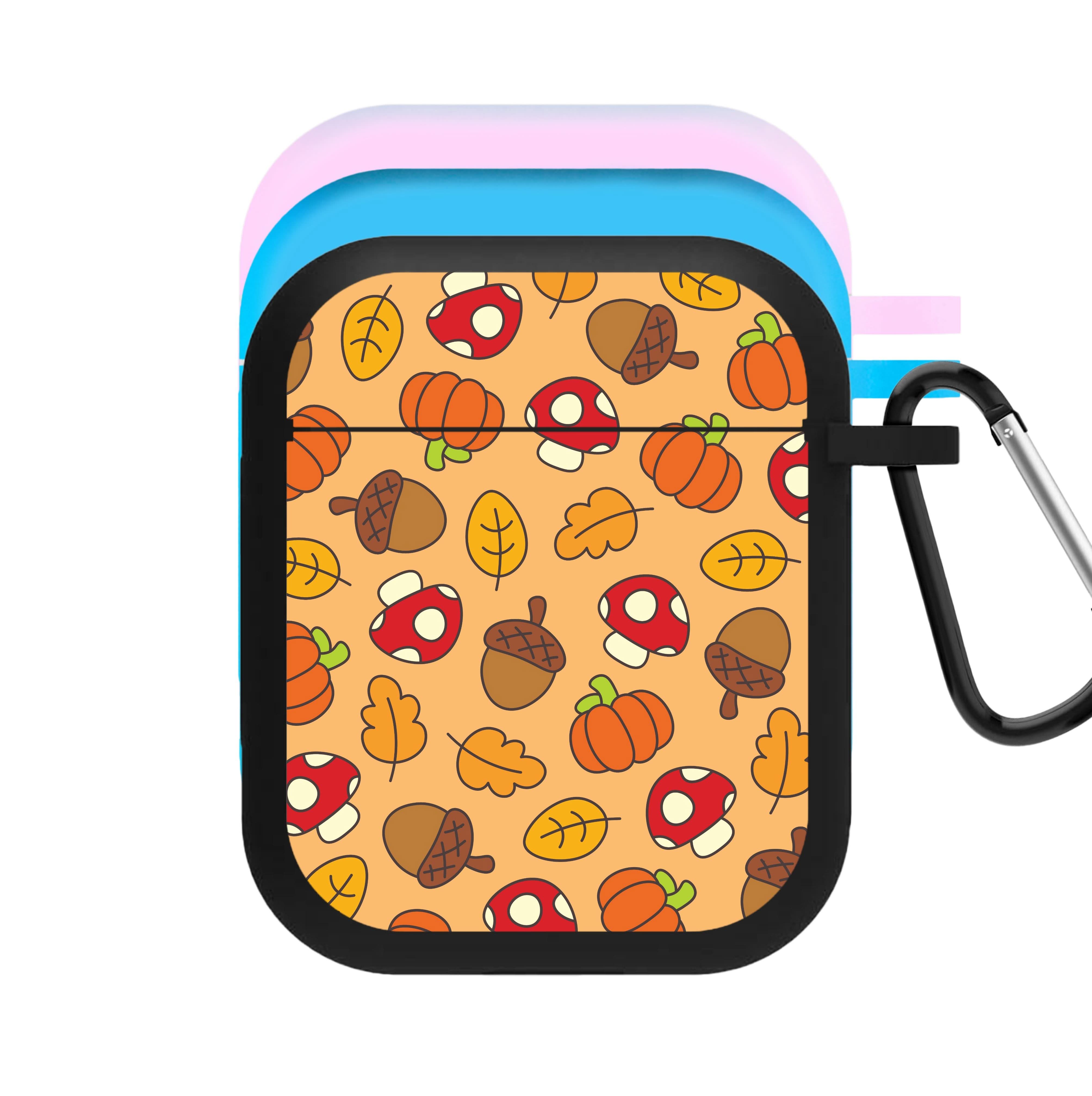 Cartoon Autumn Icons Pattern AirPods Case