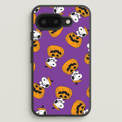 Cartoon Beagle Pumpkin Pattern Google Pixel 9a Case