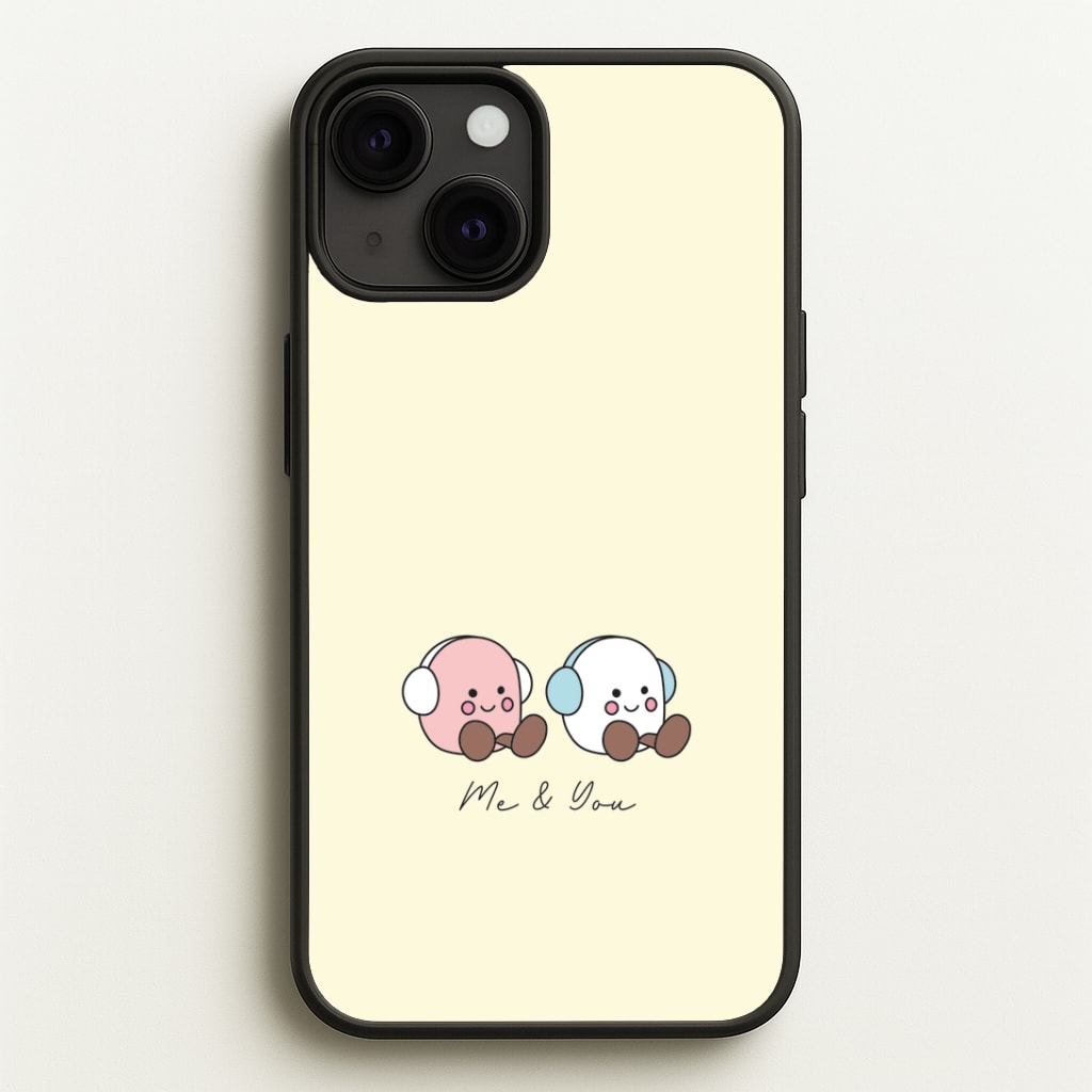 Cute Christmas Marshmellow Plushies iPhone 13 Mini Case
