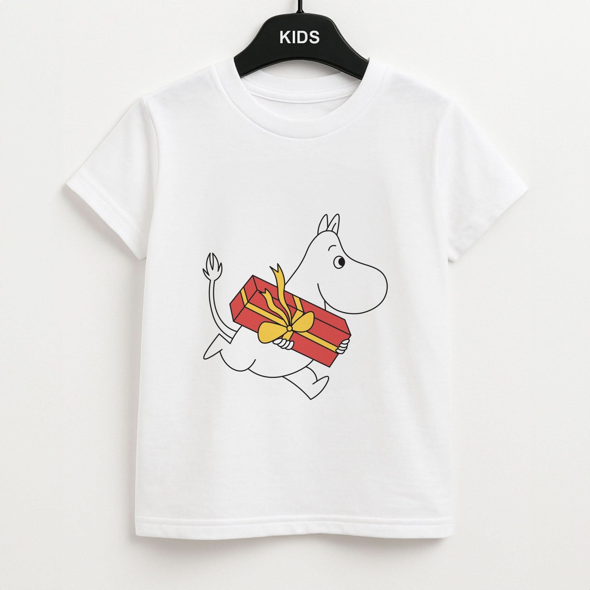 Red Present Moom Kids Unisex T-Shirt