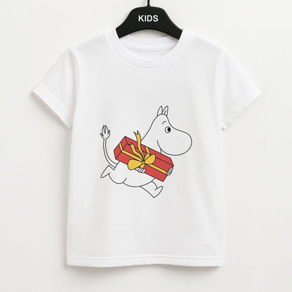 Red Present Moom Kids Unisex T-Shirt
