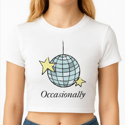 Ocasionally Discoball Crop Top