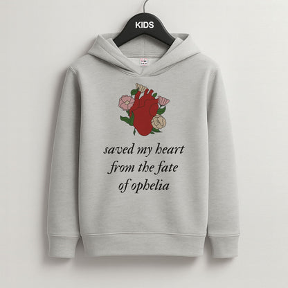 Saved My Heart Grey Kids Hoodie