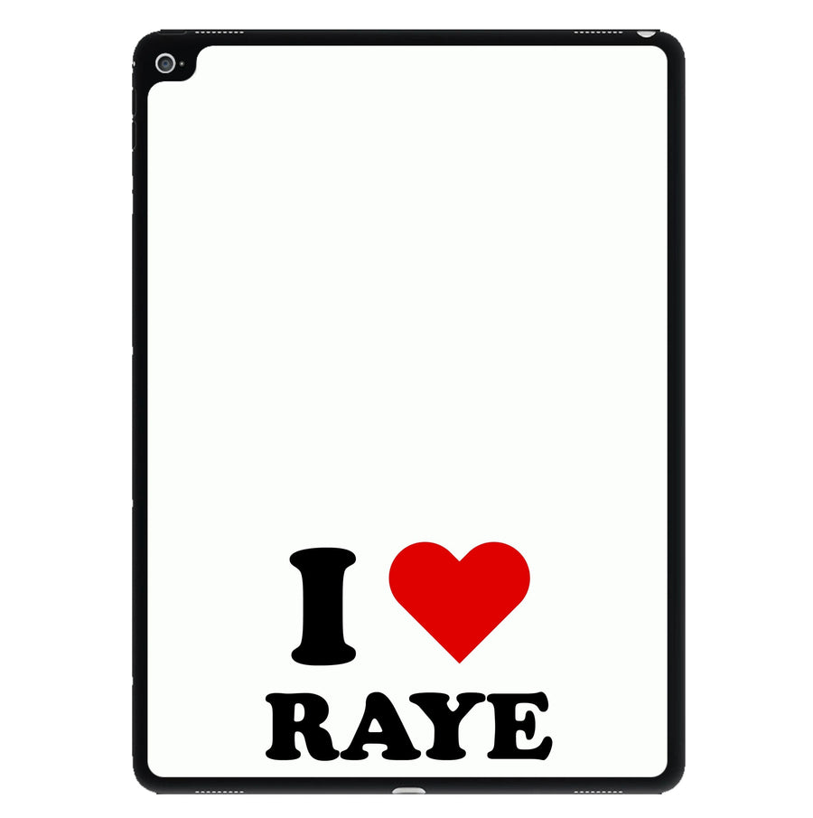 I Love Raye - Festival iPad Case