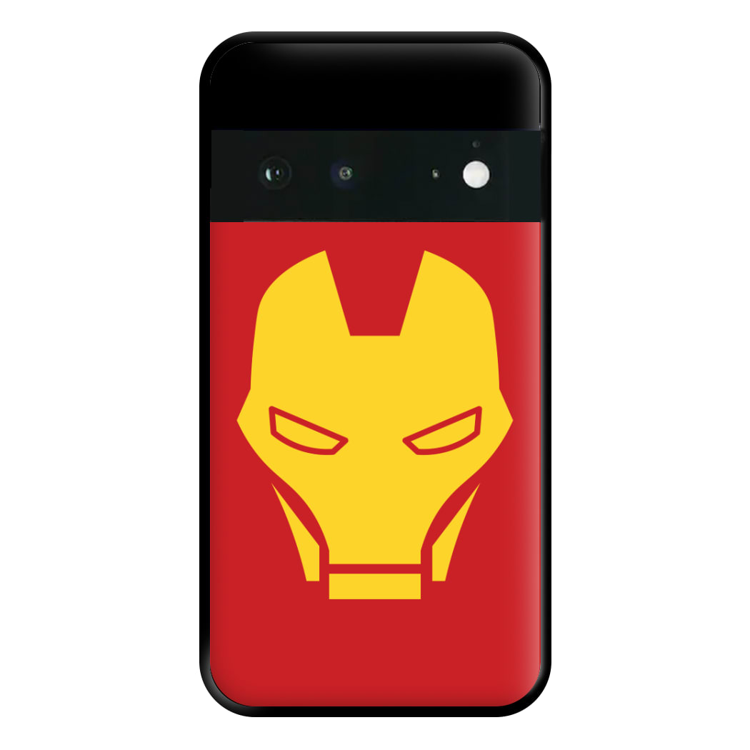 Red Robot Super Hero Face Google Pixel 6a Case