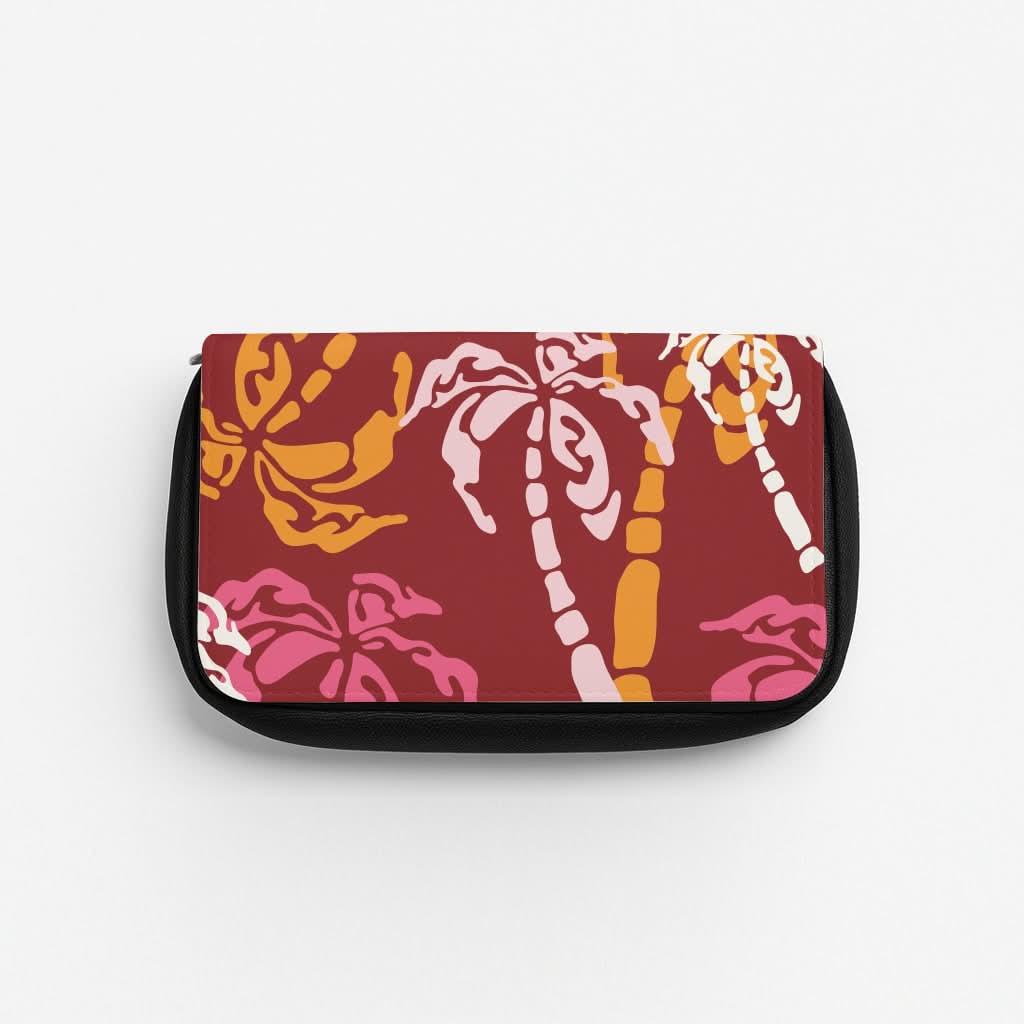 Abstract Palm Trees Pattern Pencil Case