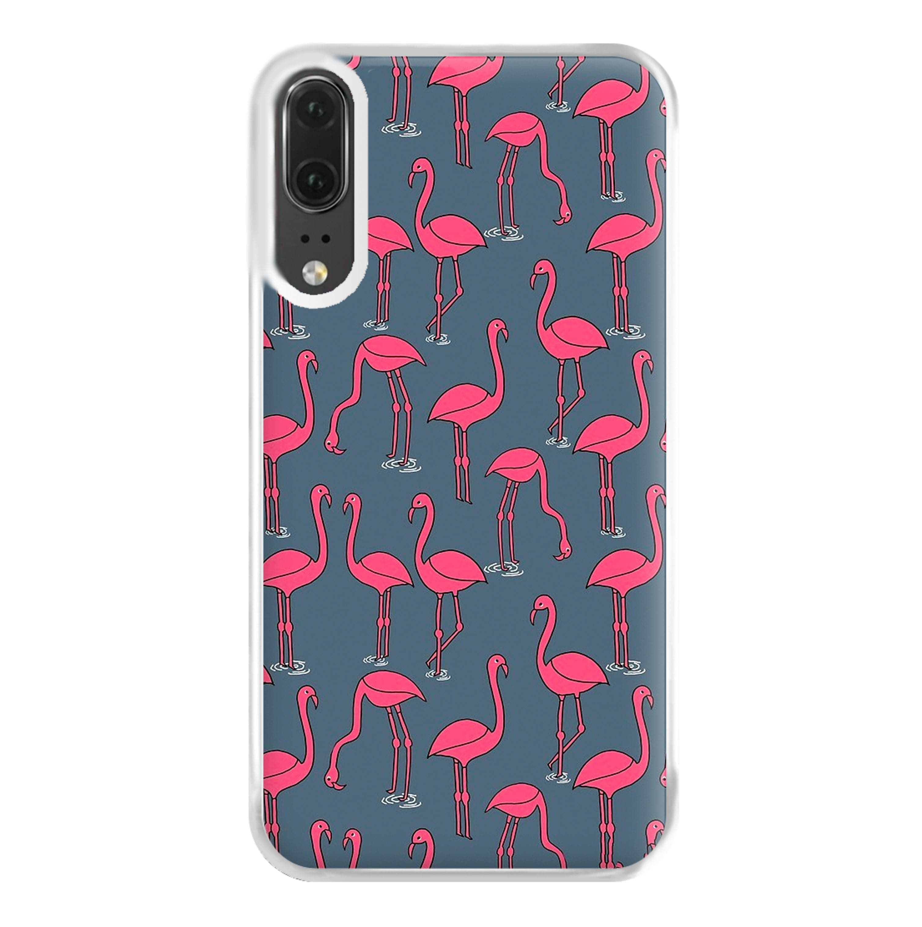 Basic Pink Flamingo Pattern Phone Case