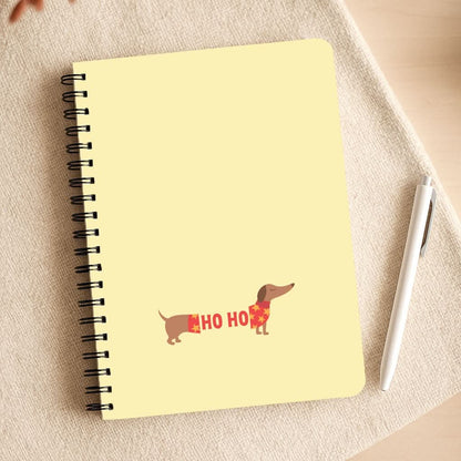 Christmas Jumper Ho Ho Dachshund Notepad