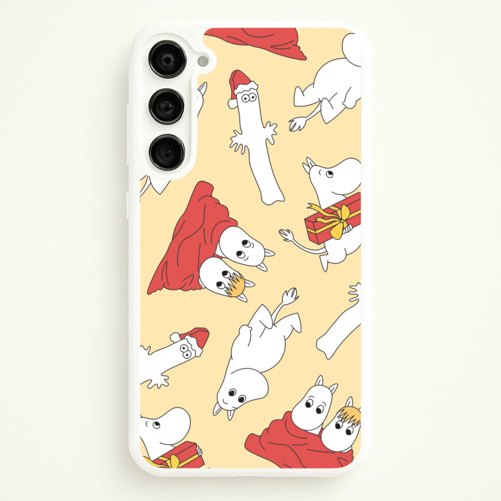 Christmas Mooms Pattern Galaxy S23 Plus Case