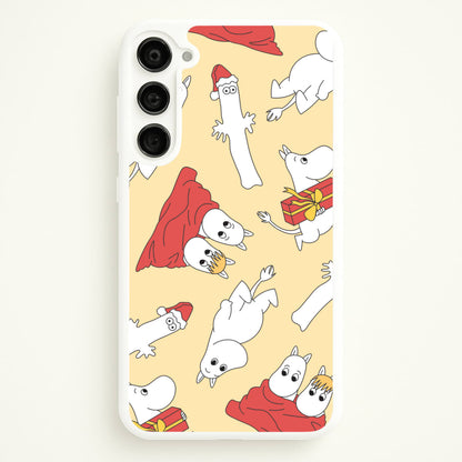 Christmas Mooms Pattern Galaxy S23 Plus Case