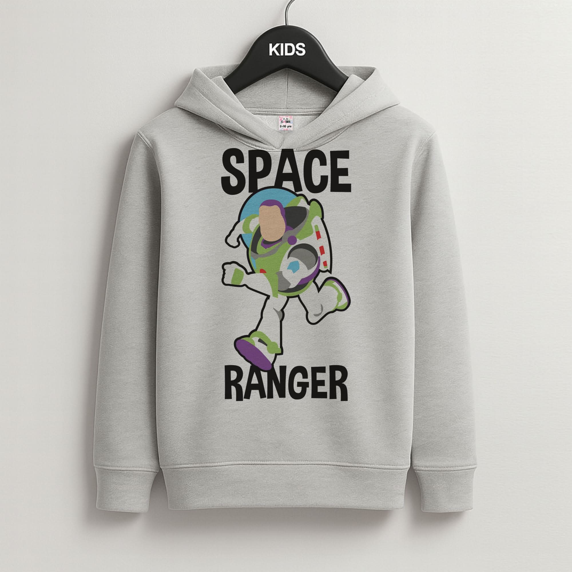 Space Ranger  Grey Kids Hoodie