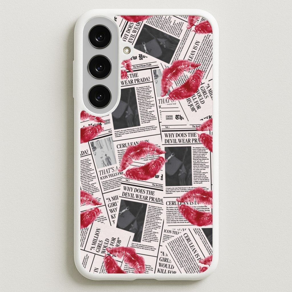 Front Page Kisses Galaxy S25FE Case